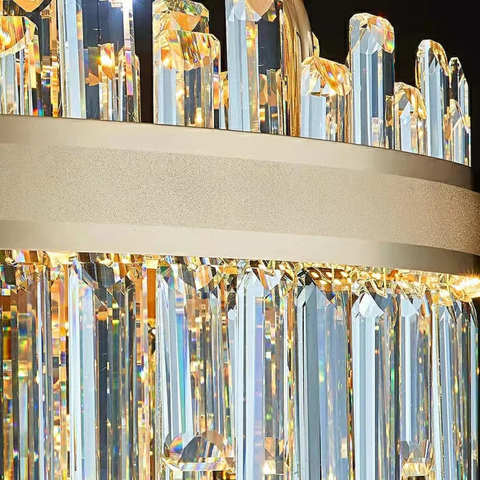 Modern Round/Rectangular Crystal Chandelier Collection for Living Room/Hallway/Dining/Bedroom