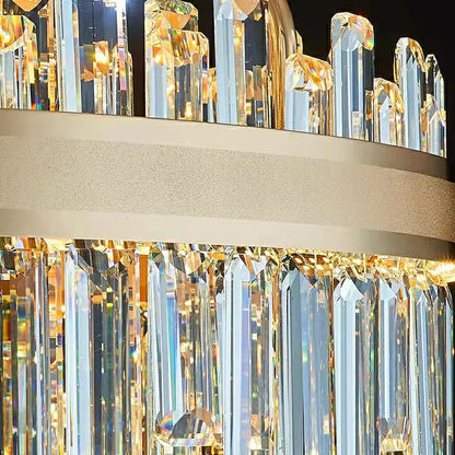 Modern Round/Rectangular Crystal Chandelier Collection for Living Room/Hallway/Dining/Bedroom