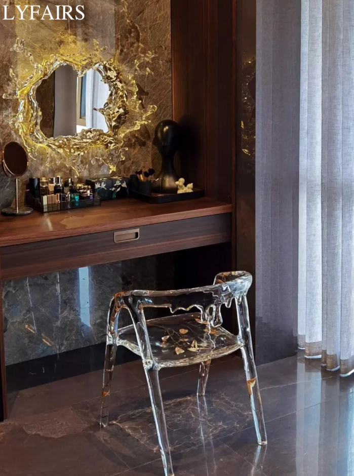 LYFAIRS x GORDON GU Art Ice Mirror Wall Lamp Princess Magic Mirror Light for Bathroom/Dressing Room/Bedroom