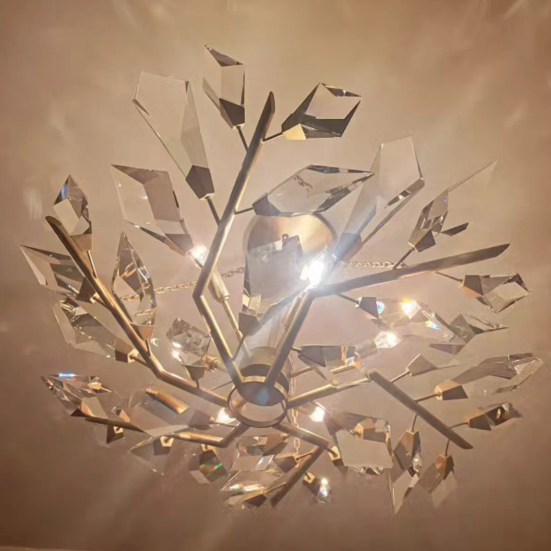 Art Handcrafted Crystal Chandelier for Living/Dining Room/Bedroom