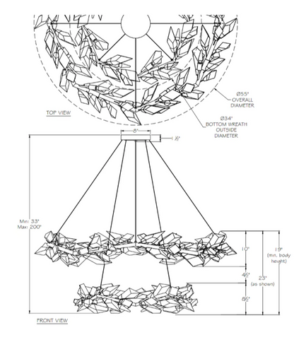 Art Handcrafted 1/2/3-tier Diamond-cut Crystal Chandelier for Living/Dining Room/Bedroom