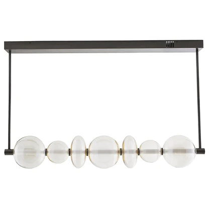 Suspension linéaire à LED moderne et simple pour salle à manger/îlot de cuisine