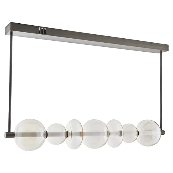 Suspension linéaire à LED moderne et simple pour salle à manger/îlot de cuisine