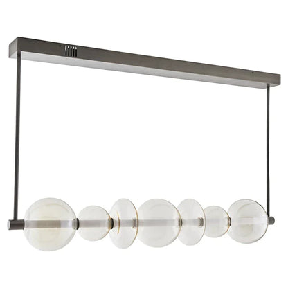Suspension linéaire à LED moderne et simple pour salle à manger/îlot de cuisine