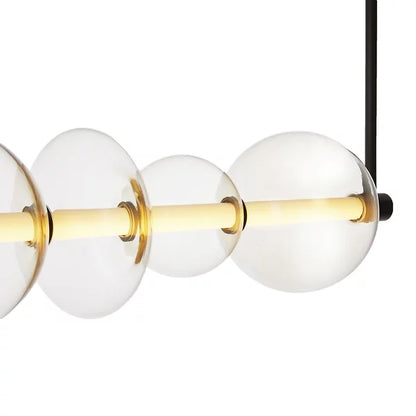 Suspension linéaire à LED moderne et simple pour salle à manger/îlot de cuisine