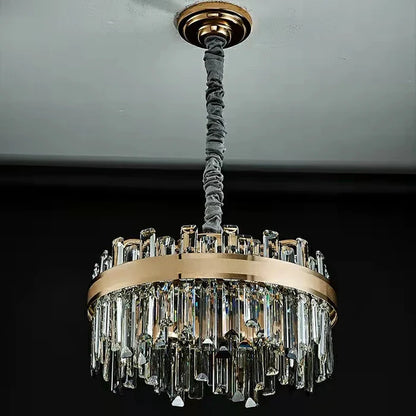 Modern Round/Rectangular Crystal Chandelier Collection for Living Room/Hallway/Dining/Bedroom