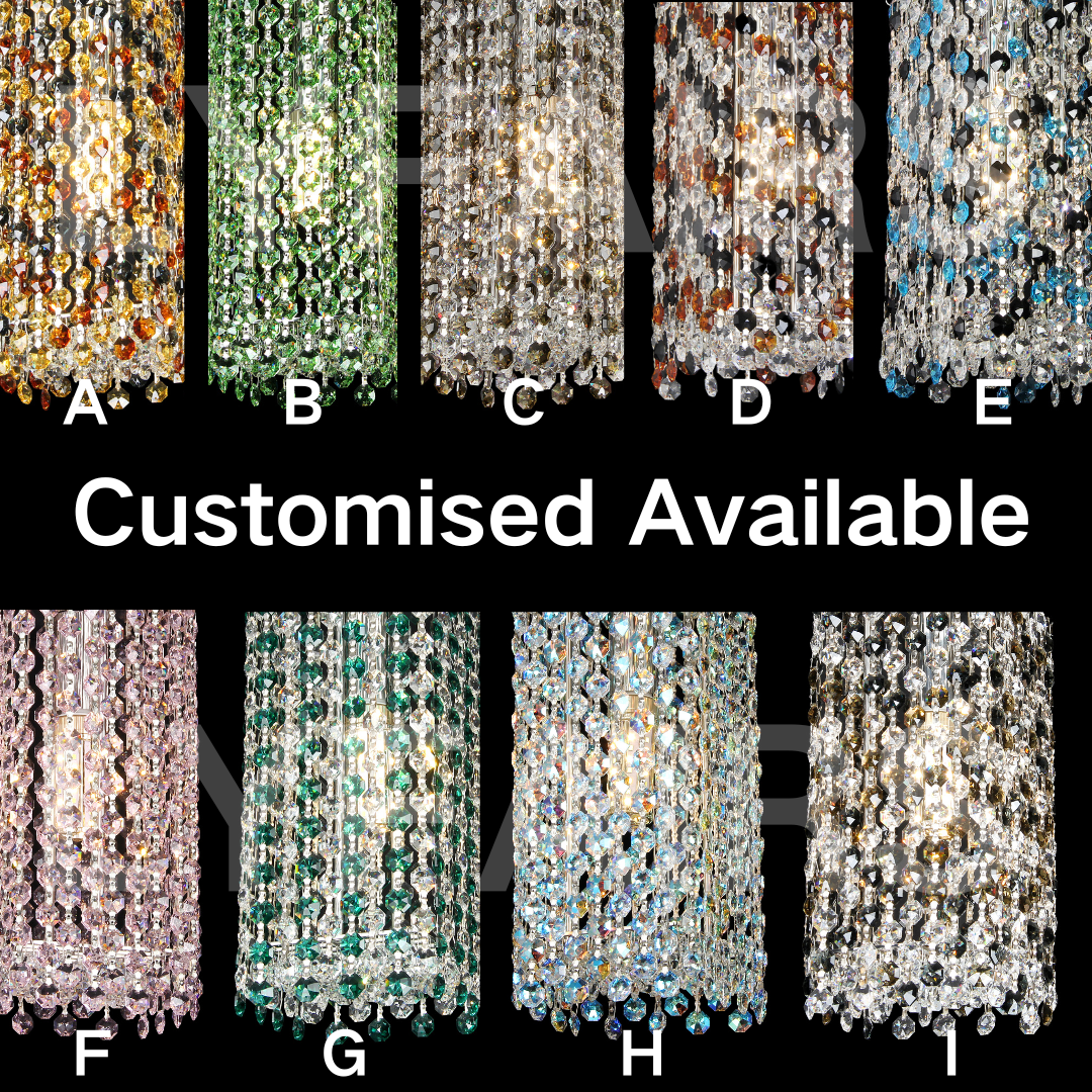 Luxury Crystal Beads Pendant Light Fixture for Dining Room
