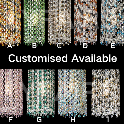 Luxury Crystal Beads Pendant Light Fixture for Dining Room