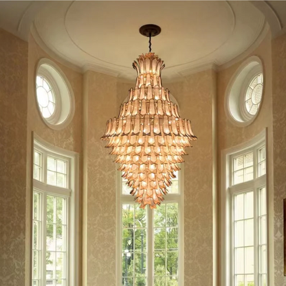 Extra Large Luxury Multi-tier Gold Crystal Chandelier for Stairs/Large High-ceiling Room