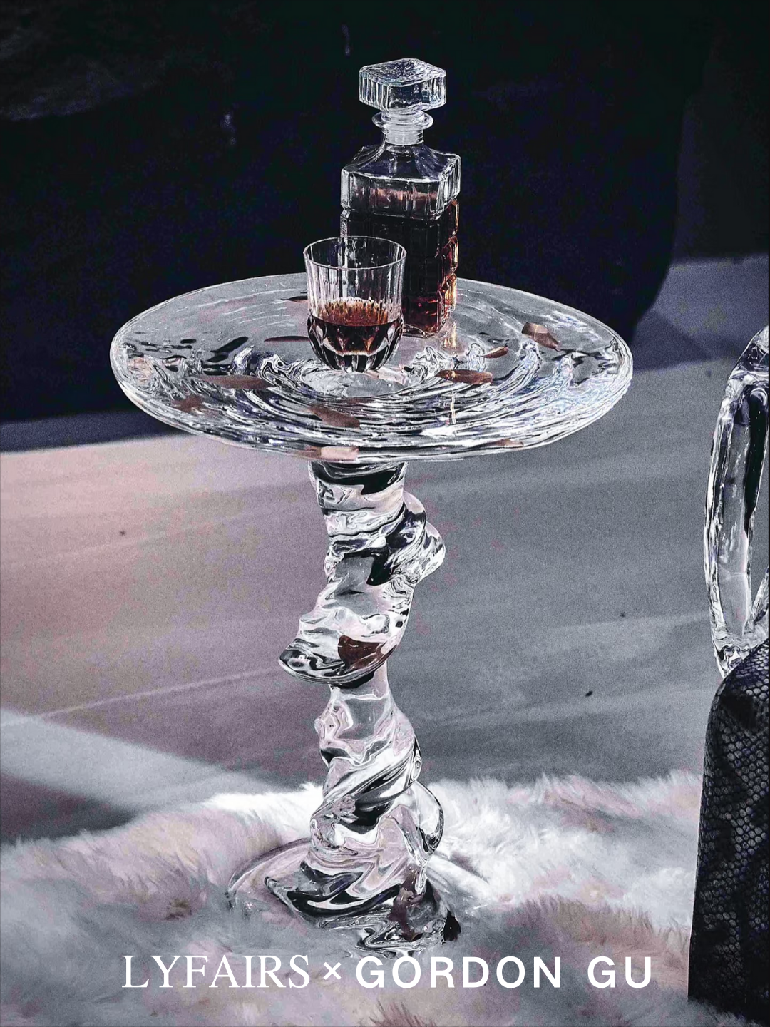 LYFAIRS x GORDON GU Ripple Artistic Side Table