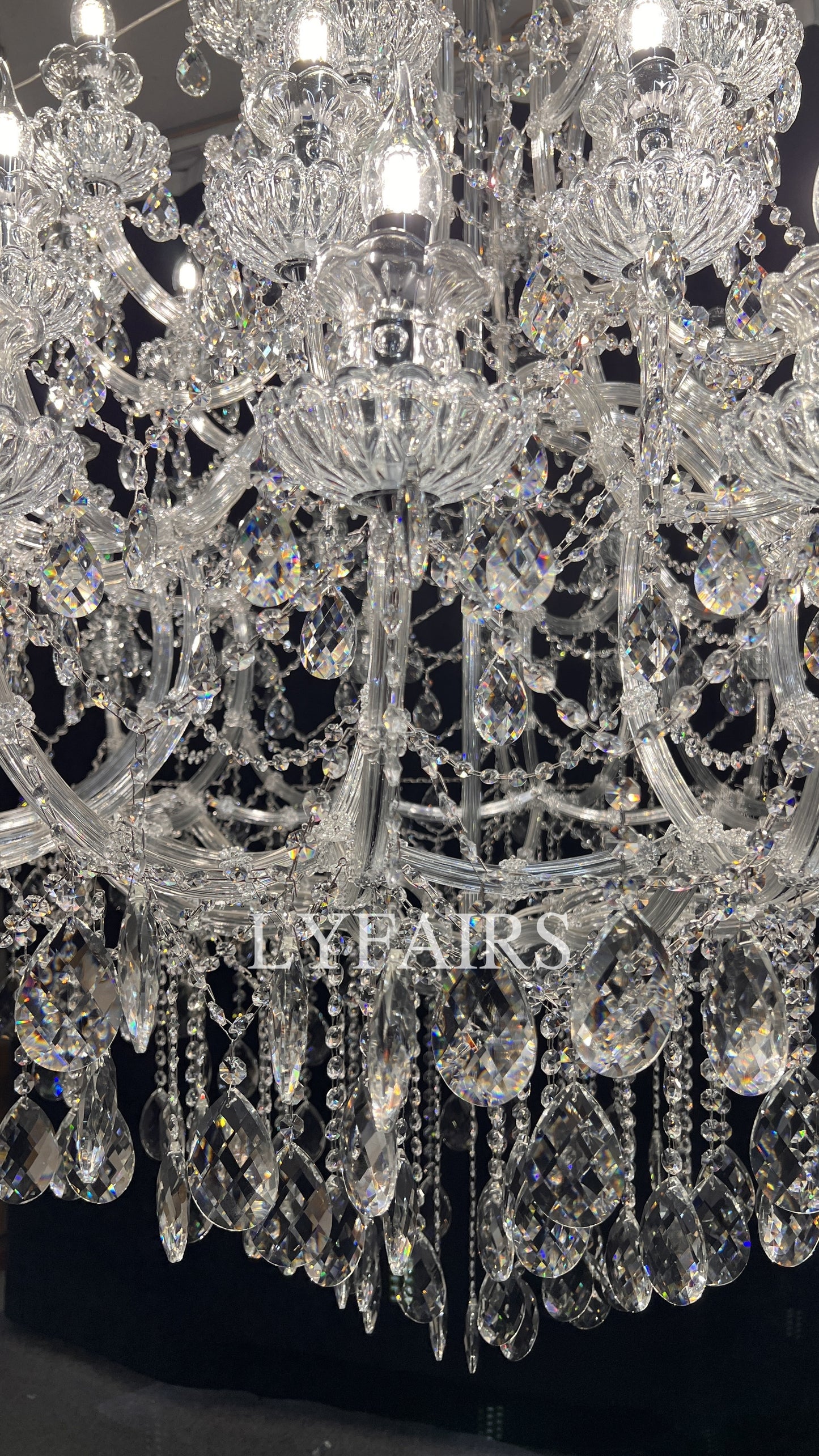 Extra Large Multi-tiered Candle Light Crystal Chandelier for Hotel/Restaurant