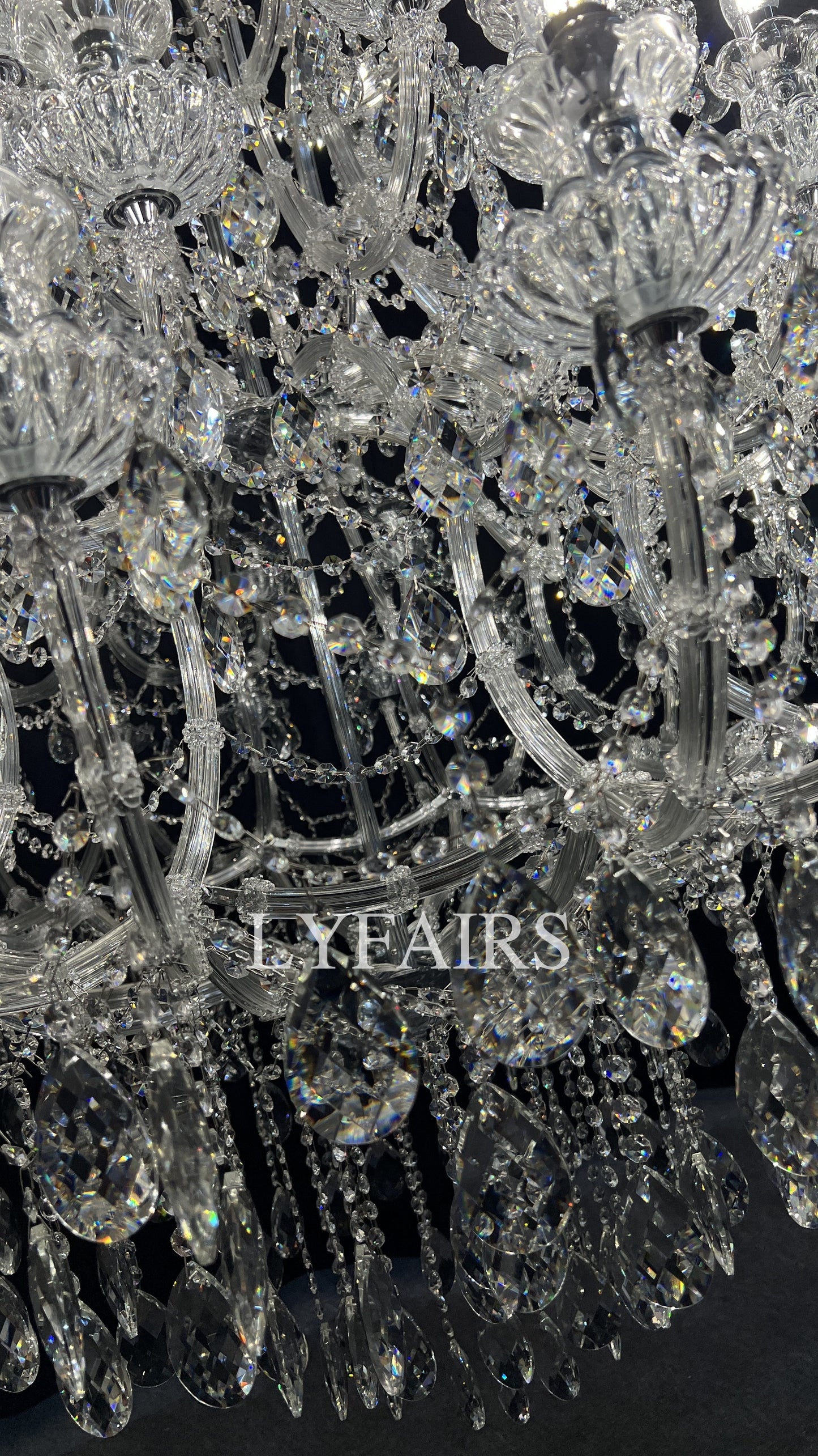 Extra Large Multi-tiered Candle Light Crystal Chandelier for Hotel/Restaurant