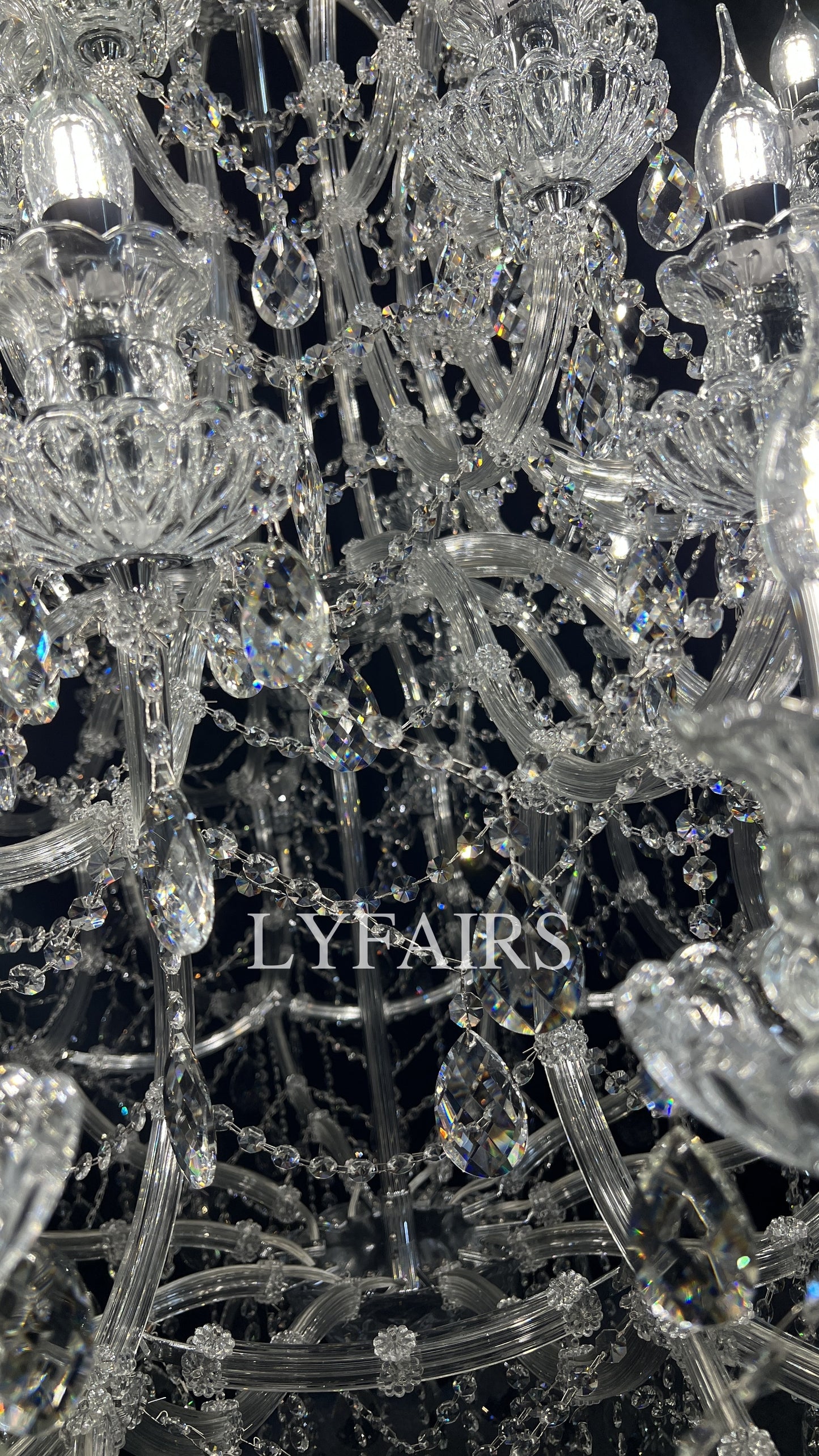 Extra Large Multi-tiered Candle Light Crystal Chandelier for Hotel/Restaurant