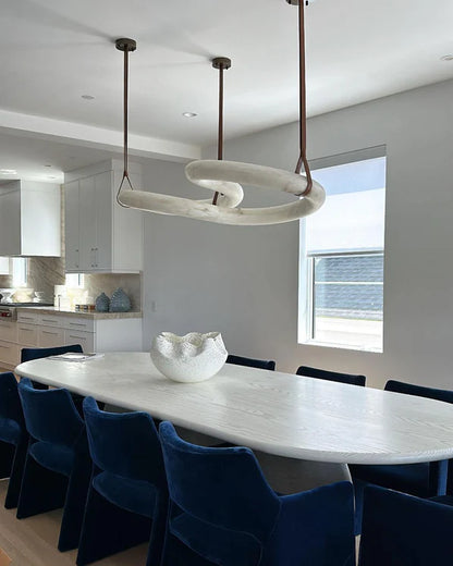 Modern Infinity Alabaster Pendant Lamp for Low-ceiling