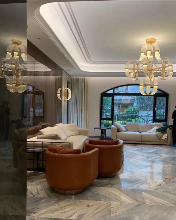 Modern Art Glass Chandelier for Living Room/Dining Room/Kitchen Island/Bedroom