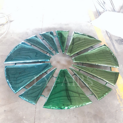 Emerald Radiance Art Stainless Steel Wall Decor