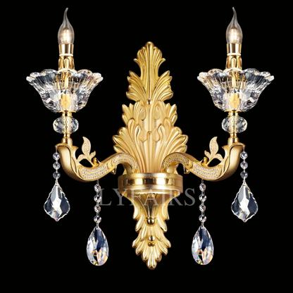 Eternal Baroque Revival Wall Lamp Series with Diamond-Inspired Crystal-Studded Light Arms
