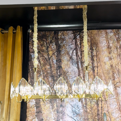 Luxury Multi-Layered Rhombic Crystal Chip Crystal Chandelier Series