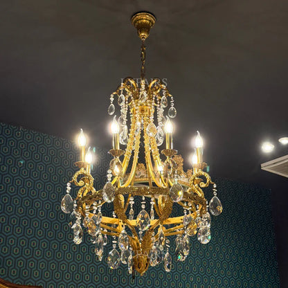 LYFAIRS x FH&Home Baroque Style Crystal Chandelier for Palace
