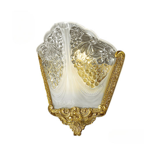 LYFAIRS x FH&Home Handcrafted Glass Brass Wall Lamp