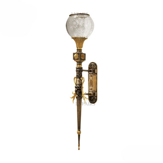 LYFAIRS x FH&Home French Gothic Revival Torch Wall Lamp