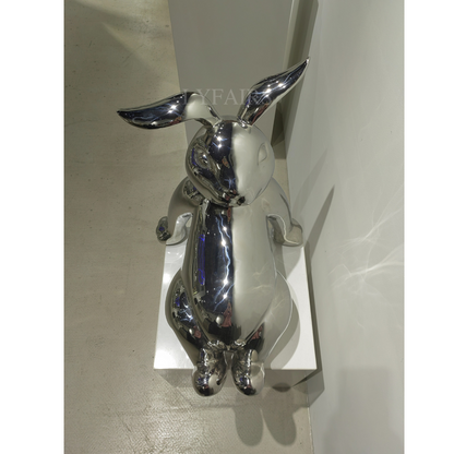 Stainless Steel Rabbit Sculpture