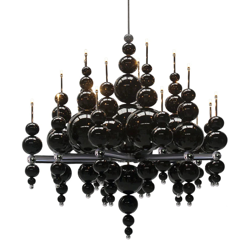 Minimalist Modern Creative Round/Linear Chandelier for Living/Dining Room