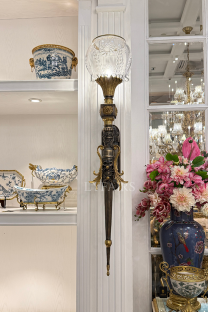 LYFAIRS x FH&Home French Gothic Revival Torch Wall Lamp