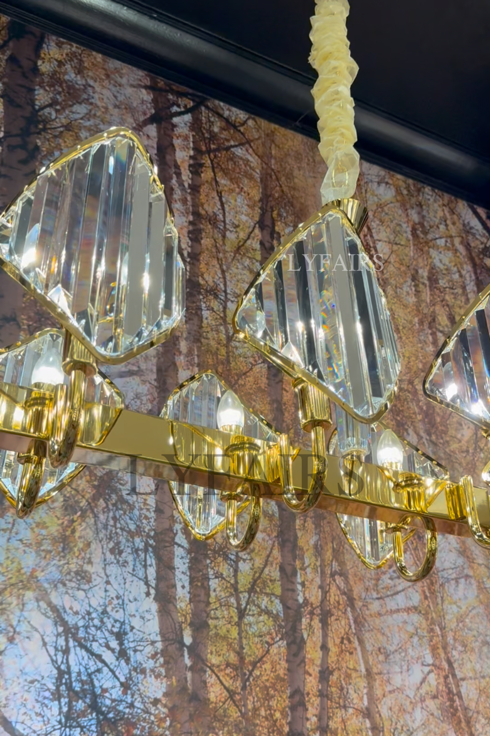 Luxury Multi-Layered Rhombic Crystal Chip Crystal Chandelier Series