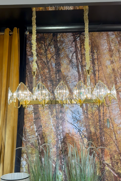 Luxury Multi-Layered Rhombic Crystal Chip Crystal Chandelier Series