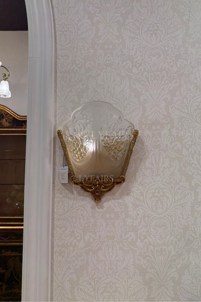 LYFAIRS x FH&Home Handcrafted Glass Brass Wall Lamp
