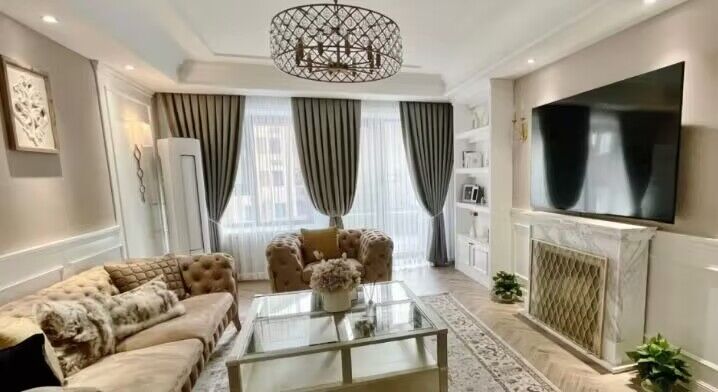 Post-modern Raindrop Crystal Chandelier Rectangle/Round Light Fixture for Living Room/Dining Table