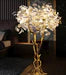 Luxury Creative White Ceramic Ginkgo Biloba Copper Branch Art Design Tree Floor Lamps for Living Room/Bedroom/Dressing Room