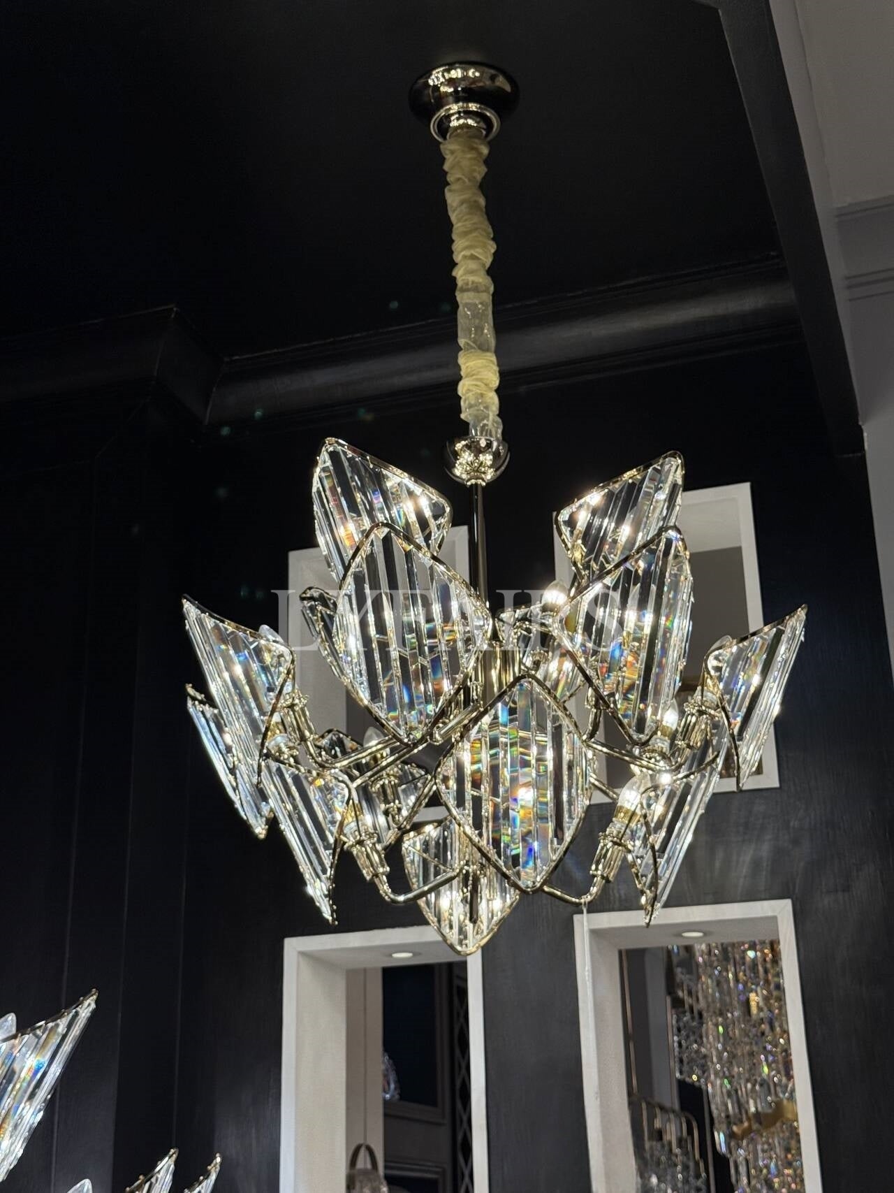 Luxury Multi-Layered Rhombic Crystal Chip Crystal Chandelier Series