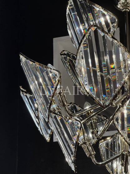 Luxury Multi-Layered Rhombic Crystal Chip Crystal Chandelier Series