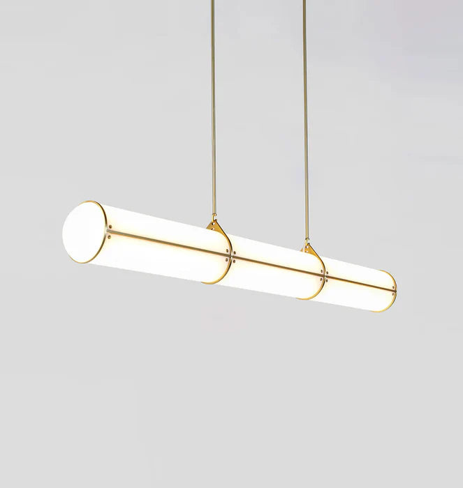 Modern Cylindrical Chandelier for Dining Room/Kitchen Island