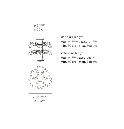 Modern Floating 2-tier Acrylic Leaves Chandelier