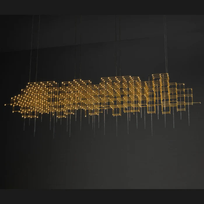 Modern Geometric Sputnik Chandelier