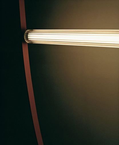 Lustre design en forme de U avec tube en verre à LED
