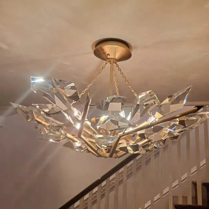 Art Handcrafted Crystal Chandelier for Living/Dining Room/Bedroom