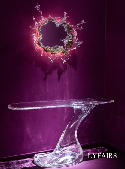 LYFAIRS x GORDON GU Art Ice Mirror Wall Lamp Princess Magic Mirror Light for Bathroom/Dressing Room/Bedroom