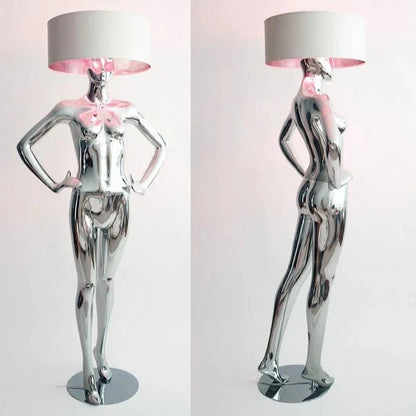 Male and Female Mannequin Floor Lamp