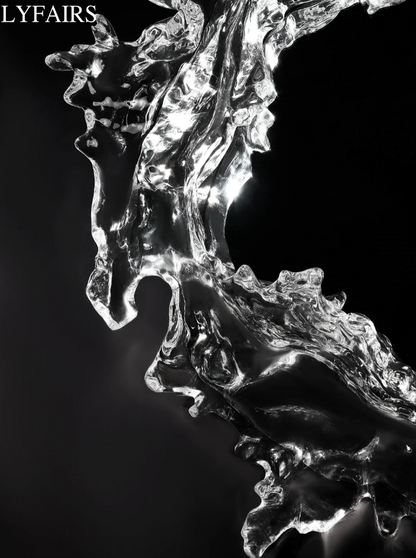 LYFAIRS x GORDON GU Art Ice Mirror Wall Lamp Princess Magic Mirror Light for Bathroom/Dressing Room/Bedroom