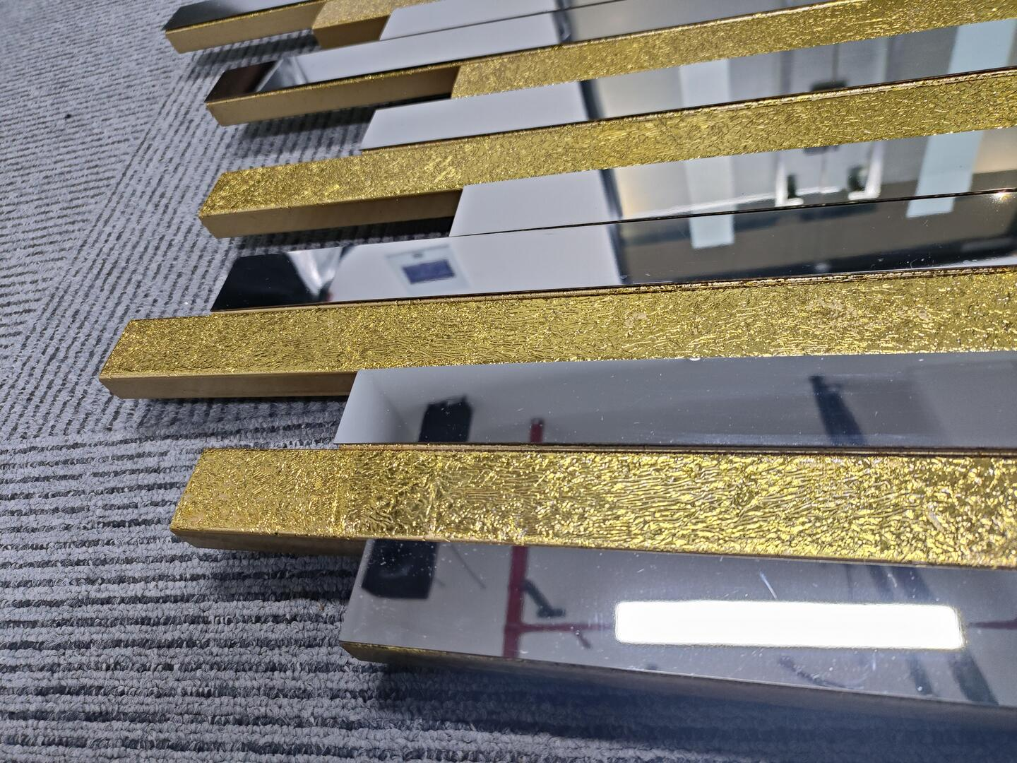 Stainless Steel Gold Metal Mirror Wall Decor