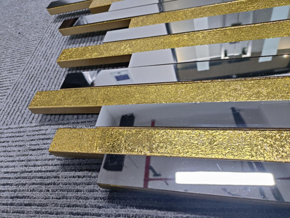 Stainless Steel Gold Metal Mirror Wall Decor