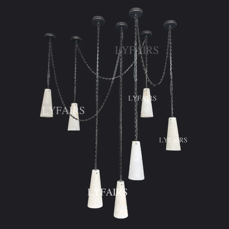 Customized Alabaster Cluster Chandelier for Living/Dining Room/Restaurant/Hotel