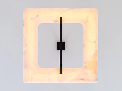 Modern Square Alabaster Chandelier for Living Room/Bedroom