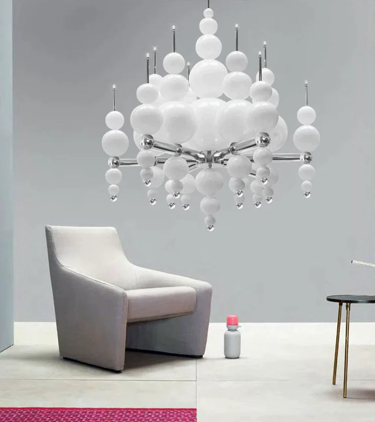 Minimalist Modern Creative Round/Linear Chandelier for Living/Dining Room