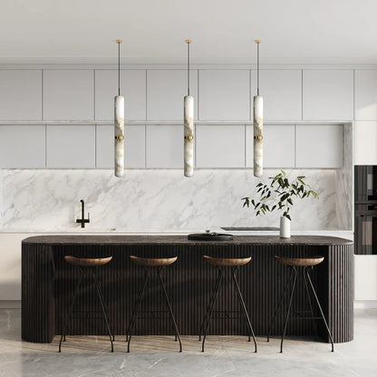 Modern Alabaster Pendant Light for Kitchen Island/Bedside