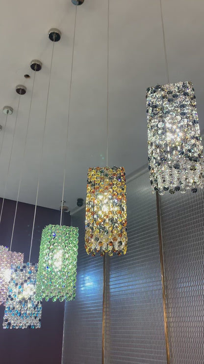 Luxury Crystal Beads Pendant Light Fixture for Dining Room